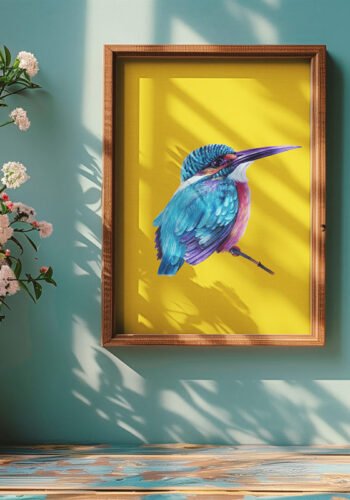 Plakatas Tulžys rėme ant sienos