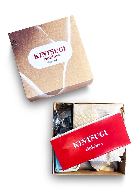 Kintsugi kūrybinis rinkinys su instrukcija